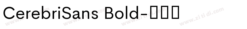 CerebriSans Bold字体转换